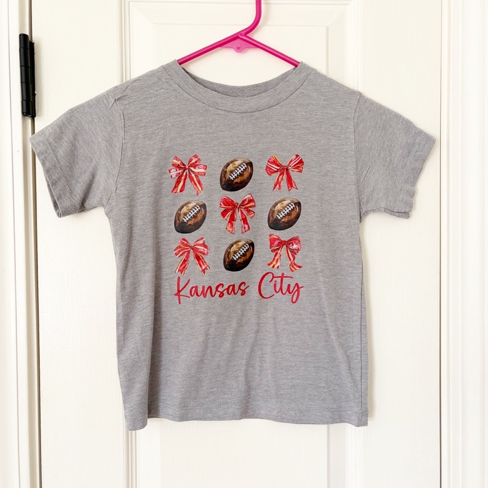 Kansas City chiefs custom graphic tee toddler girl 4T
